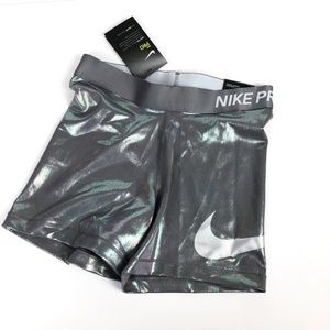 nike pro metallic shorts